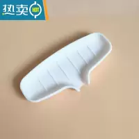 敬平导流式硅胶肥皂盒浴室不积水沥水架防滑香皂盒厨房水槽沥水垫A11 白色大号
