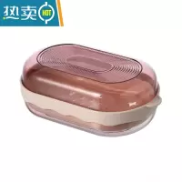 敬平肥皂盒香皂盒带盖沥水北欧ins创意个性旅行便携学生宿舍卫生间 粉色