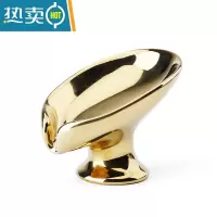 敬平轻奢香皂盒沥水肥皂盒简约家用收纳置物架免打孔镀银ins创意皂碟 电镀金