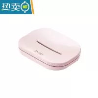 敬平欧式皂托香皂盒肥皂手工皂盒个性创意沥水卫生间可爱肥皂盒 粉红色