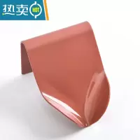 敬平北欧ins香皂罩肥皂盒置物架壁挂式沥水卫生间免打孔家用洗漱台 沥水肥皂盘-巧克力色3个装