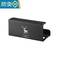 敬平厨房纸巾倒挂盒抽纸盒悬挂壁挂式洗脸巾收纳盒卫生间免打孔湿巾客 小鹿-黑色[碳钢/免钉免贴]纸巾盒