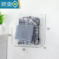 敬平卫生间纸巾盒厕所抽纸盒壁挂式卷纸架纸巾架放置洗手间纸筒免打孔 款式2白色小号(配粘钩)