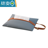 敬平皮革车载纸巾套悬挂式 简约家用纸巾袋 客厅厕所抽纸袋纸巾盒ins 挂绳款[幻影灰]