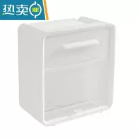 敬平卫生间卫生纸置物盒厕所卫生纸盒厕纸盒抽纸盒免打孔卫生间纸巾盒 白色双层
