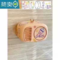 敬平ins纸巾盒壁挂式免打孔浴室卫生间卷纸抽纸洗脸巾收纳盒可爱创意 粉色 送DIY贴纸