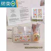 敬平透明ins风创意客厅桌面餐巾纸收纳纸抽盒家用抽纸盒 亚克力纸巾收纳盒*大号+送贴纸纸巾盒