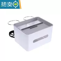 敬平多功能车载纸巾盒车内杯架扶手箱收纳盒挂式抽纸盒车上纸巾抽纸盒 车载纸巾盒[豪华款]灰白