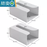 敬平免打孔厨房用纸收纳盒抽纸盒 卫生间壁挂式纸巾架厕所纸巾盒 灰色[2只装]