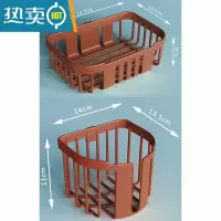 敬平便宜免打孔卫生间卫生纸置物架纸巾盒壁挂式洗澡间放厕纸架卷纸盒 红色-1个圆形+2个方形[共3个装 送贴片
