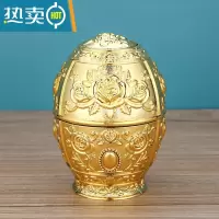 敬平欧式纸巾盒家用客厅茶几抽纸盒创意轻奢KTV纸抽盒餐厅美式ins摆件 金色银牙签筒(时尚)