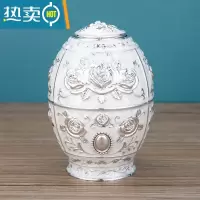 敬平欧式纸巾盒家用客厅茶几抽纸盒创意轻奢KTV纸抽盒餐厅美式ins摆件 银白牙签筒(时尚)