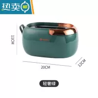 敬平纸巾盒抽纸创意设计感ins风抽纸盒客厅轻奢餐巾纸收纳挂壁式 轻奢绿