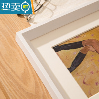 敬平实木大相框挂墙A3营业执照4K素描装裱画框外框拼图框定制任意尺寸 白色 A3[29.7*42厘米]挂墙