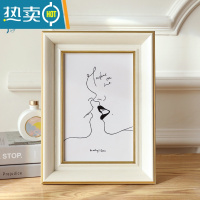 敬平相框摆台6寸7寸8寸10寸5洗照片做成相册画框挂墙定制a4打印加六寸 象牙白 正方形挂摆[可放8.8x8.8cm照片