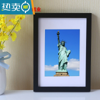 敬平实木相框挂墙16寸20寸24海报8K开4k拼图框架A3定制儿童装裱画框a4 黑色 30寸[可放50.2*75.2厘米