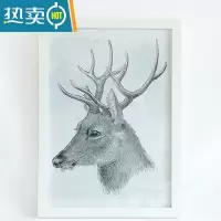 敬平实木简约挂墙相框画框外框A4A3素描装裱海报4开8k16寸 20 28定制 白色 大18寸,挂墙款,可放入尺寸35.