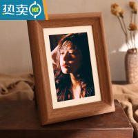 敬平相框摆台洗照片打印加定制高级感6寸7寸8寸10寸六寸做成画框实木 咖其纹木 A4[内径21x29.7cm][可挂可摆