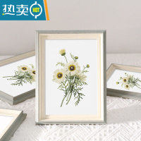 敬平北欧风相框摆台画框装裱挂墙定制6寸7七寸情侣相册带框架打印照片 北欧款-莫兰迪绿 8寸摆挂[可放15.0*20.1c