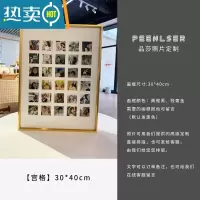 敬平宫格创意相框照片拼图摆台九闺蜜生日纪念情侣diy定制礼物结婚照 30*40cm[宫格] 高清艺术微喷+铝合金边框