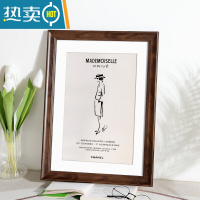 敬平相框摆台挂墙画框装裱儿童a3a4展示8寸10 12 18框架免打孔4k8开八 咖啡色 4K/开[可放38.2*53.