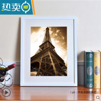 敬平拼图装饰框1000片500片300片木制挂墙相框画框北欧风简约现代礼物 白色 500片拼图框