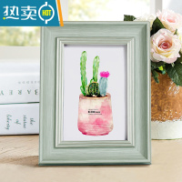 敬平相框摆台8寸7寸6寸10定制4K8开创意美式做旧画框儿童相片相架复古 做旧玉 16K摆台[可放19*26.5cm]