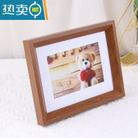 敬平复古摆台相框5寸6寸7寸8寸10寸12寸欧式挂墙照片创意画框桌面摆件 2025胡桃木色 A4(可放21*29..7c
