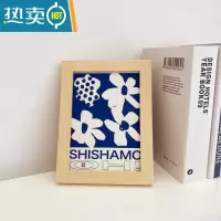 敬平ins风万事胜意小相框画 暖心文字摆台画卧室桌面装饰摆件学生礼物 7-73 7寸复合实木原木色框+油画布画芯