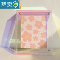 敬平亚克力透明画框洗照片做成相框摆台海报装裱挂墙创意摆件托盘收纳 幸运炫彩-高透3mm+可摆可挂 外框55*55cm