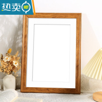 敬平创意diy相框装裱挂墙a3A4画框8寸10字画书法8k空白外框定制相框架 945-木纹色 A3寸可挂墙[可放29.7