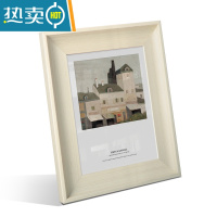 敬平欧式创意小相框摆台挂墙6 7 8 10寸5七寸六 A4洗照片做成相框摆件 白木色 6寸摆台[10.2*15.2cm]