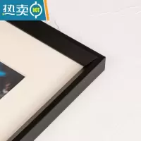 敬平胡桃色大相框挂墙实木画框装裱A3A4纸油画4k8k八开24寸16木质框架 黑色 定制尺寸联系客服
