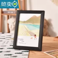 敬平10x10cm A5A4纸油画棒绘画作品装裱展示框手帐小相框可挂摆台画框 黑色 6寸[10.2X15.3CM]