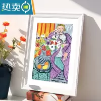 敬平简约相框挂墙装裱四4K开8k八木质素描画框12寸16外框a4纸展示框A3 945-亮白色 30寸挂墙[可放50.2*