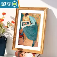 敬平简约相框挂墙装裱四4K开8k八木质素描画框12寸16外框a4纸展示框A3 945-木纹色 24寸挂墙[可放50.8*