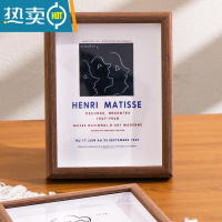 敬平欧式洗照片打印加相框摆台定制6寸六7寸8寸10木质做成相册框挂墙 胡桃色+[洗照片] 10寸[放20.3x25.3c