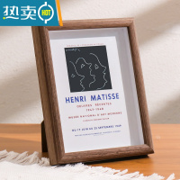 敬平欧式洗照片打印加相框摆台定制6寸六7寸8寸10木质做成相册框挂墙 胡桃色[不洗照片] 10寸[放20.3x25.3c