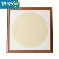 敬平国画框装裱挂墙33x33cm书法字画外框架实木质正方形相框38 50厘米 咖啡色[实木涂层喷漆款] 内径33*66c