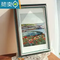 敬平装裱挂墙创意美式画框创意5075厘米大相框定制20 24 36寸16 4开8k 浩青 8开挂式[可放26.5*38c