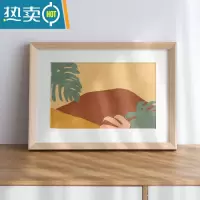 敬平实木相框挂墙A4a3 16寸20寸4开8k画框装裱外框定制任意尺寸拼图框 浅木纹 20寸[放40.6*50.8cm]