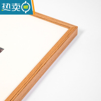 敬平实木质简约大相框A3A4油画海报水彩素描装裱挂墙画框定制外框框架 复古木纹 A4(内径21X29.7cm)挂摆