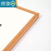 敬平实木质简约大相框A3A4油画海报水彩素描装裱挂墙画框定制外框框架 复古木纹 4K(内径38X53cm)挂墙
