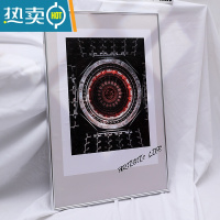 敬平铝合金画框定制拼图框任意尺寸A3框架装裱海报相框A4裱框外框挂墙 圆面闪银色 可放70*100cm(两个起发)