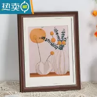 敬平简约做旧复古欧式大相框装裱画框挂墙美式定制20寸50cm75厘米16寸 做旧棕 大32寸挂墙 [可放60*80cm]