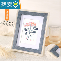 敬平北欧ins风相框摆台相册5 6六7七8寸装裱照片展示像框架A4画框挂墙 生动蓝白 11寸可摆可挂[可放尺寸30.2*