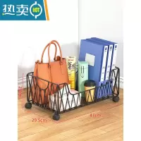敬平办公室包包收纳器工位放包书包收纳架可移动小推车办公桌置物架