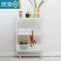 敬平厨房夹缝收纳卫生间浴室窄缝可移动架子落地超窄小推车置物架