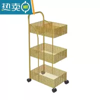 敬平北欧移动小推车置物架带轮收纳篮架子卫生间落地储物架多层手推车