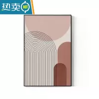 敬平莫兰迪沙发后挂画客厅现代简约装饰画落地巨幅大尺寸北欧壁画玄关装饰画